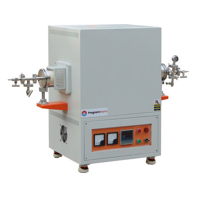 Laboratorio 1700C Fuego de tubo de alta temperatura con tubo de aluminio y brida de sellado