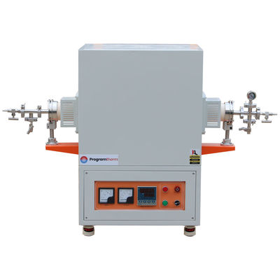 Laboratorio 1700C Fuego de tubo de alta temperatura con tubo de aluminio y brida de sellado