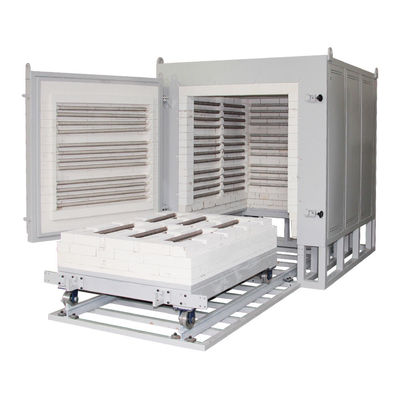 Horno de tipo bogie de 1200 litros con carrito manual hasta 1200 grados C