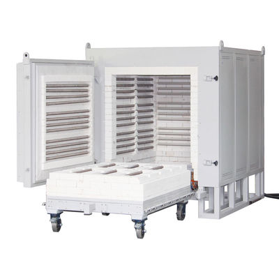 Horno de fogón industrial de 1200 °C con carrito manual