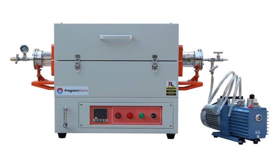 1200 grados C Fuego de tubo de zona única con sistema CVD eléctrico calentado