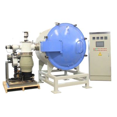 Fuego de muffle de vacío industrial CE hasta 1600 °C con unidad de bomba de vacío de difusión