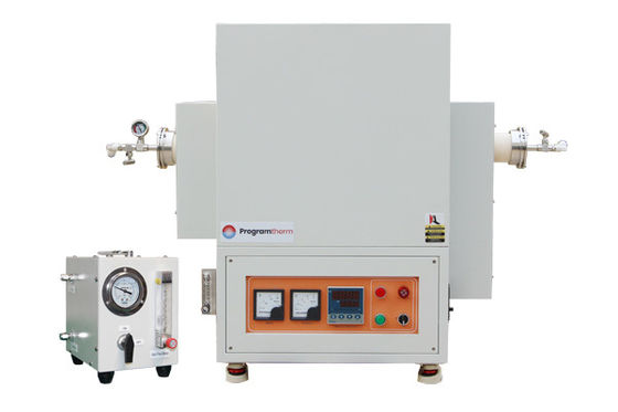 Fuego de tubos rotativos de zona única de 1700C con brida y tubo de aluminio de 80 mm - PTR D80/300/17