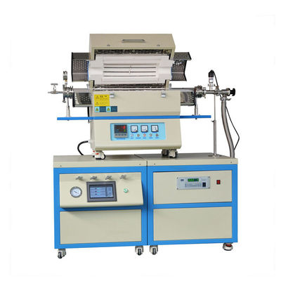 Horno de tubo CVD con 3 canales de gas flotador hasta 10-4 Torr