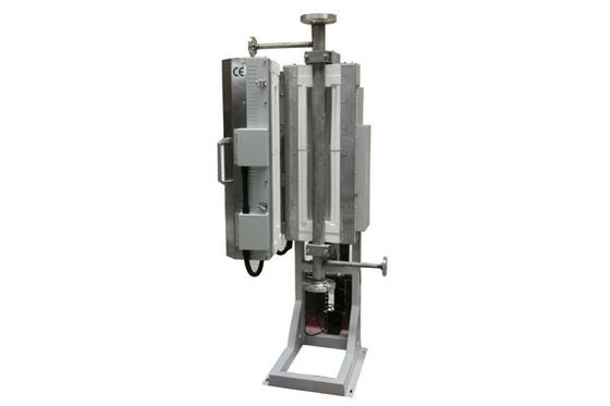 Horno de tubo de doble zona vertical de 1200C con tubo de metal OD60mm